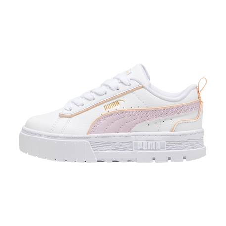 Baskets basses  à lacets Blanc grape peche 1 - vertbaudet enfant 