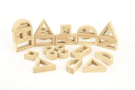 Set de 24 blocs miroirs Beige 1 - vertbaudet enfant 