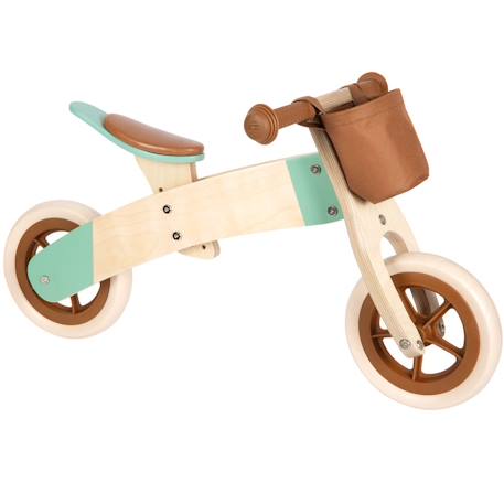 Draisienne tricycle 2 en 1 maxi brun caramel Marron 4 - vertbaudet enfant 