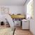 Lit mi-hauteur combiné avec bureau sahara Blanc et noisette 1 - vertbaudet enfant 