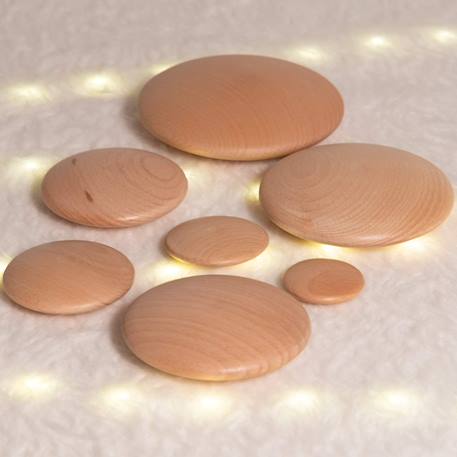 Galets en bois naturel Beige 4 - vertbaudet enfant 