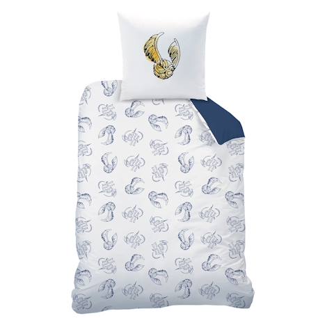 Parure de lit imprimée 100% coton, harry potter colors Bleu 4 - vertbaudet enfant 