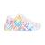Baskets basses  à lacets Blanc mukti neon 2 - vertbaudet enfant 