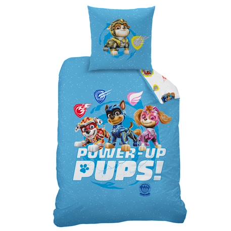 Parure de lit imprimée 100% coton, pat patrouille power Bleu 3 - vertbaudet enfant 