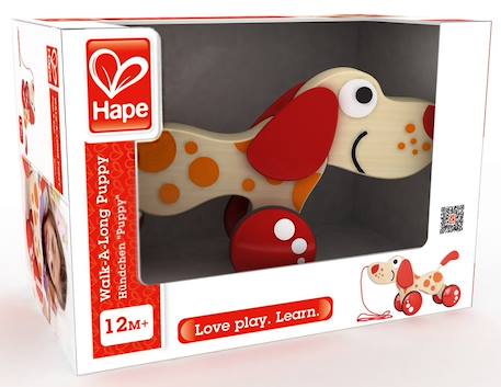 Puppy le chien à tirer Rouge 3 - vertbaudet enfant 