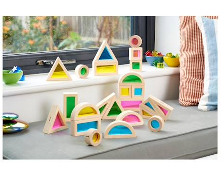 24 blocs sensoriels arc-en-ciel Beige 5 - vertbaudet enfant 