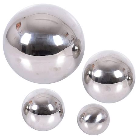 4 balles réfléchissantes argentées Gris 1 - vertbaudet enfant 