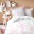Parure de lit imprimée 100% coton, opéra Blanc, rose 1 - vertbaudet enfant 