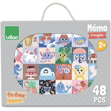 Mémo imagier michelle carlslund Beige 1 - vertbaudet enfant 