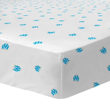 Drap-housse imprimé 100% coton, om voilure Blanc 1 - vertbaudet enfant 