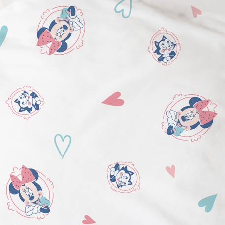 Parure de lit imprimée 100% coton, disney home minnie little friend Blanc 5 - vertbaudet enfant 
