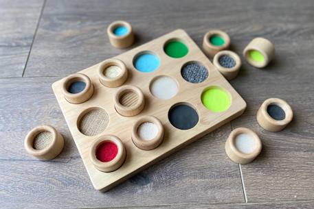 Mémo tactile touch & match Beige 3 - vertbaudet enfant 