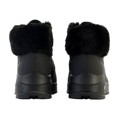 Baskets montantes  à lacets Blanc cassé+Noir 8 - vertbaudet enfant 