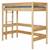 Lit mezzanine bois massif tino Blanc et bois+Bois naturel+Noir et bois 6 - vertbaudet enfant 