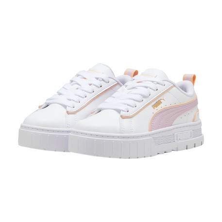 Baskets basses  à lacets Blanc grape peche 3 - vertbaudet enfant 