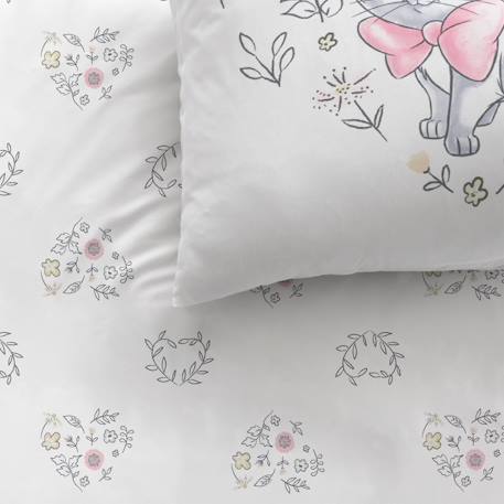 Parure de lit imprimée 100% coton, disney home les aristochats champêtre Blanc 2 - vertbaudet enfant 