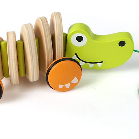 Crocodile à tirer Vert 2 - vertbaudet enfant 