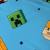 Parure de lit imprimée 100% coton, minecraft update Bleu nuit 6 - vertbaudet enfant 