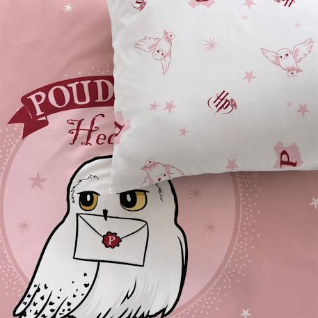 Parure de lit imprimée 100% coton, harry potter fly Rose 2 - vertbaudet enfant 