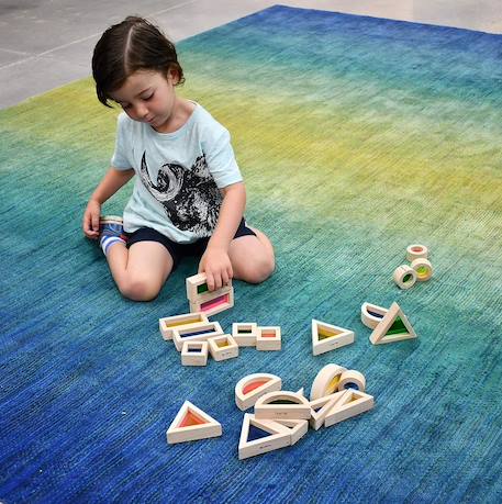 24 blocs sensoriels arc-en-ciel Beige 4 - vertbaudet enfant 