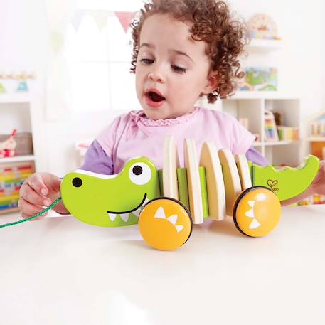 Crocodile à tirer Vert 5 - vertbaudet enfant 