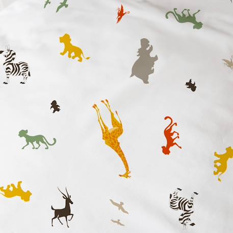 Parure de lit imprimée 100% coton, disney home le roi lion brousse Blanc 5 - vertbaudet enfant 
