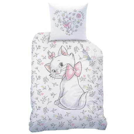 Parure de lit imprimée 100% coton, disney home les aristochats champêtre Blanc 3 - vertbaudet enfant 