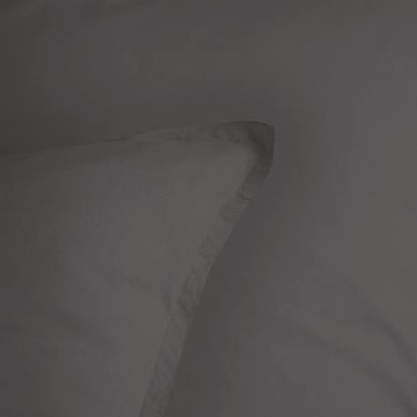 Set de 2 taies d'oreiller unies à volant, coton lavé Anthracite+Blanc+Bleu nuit+Caramel+Lichen+Lie de vin+Lin+Miel+Nude+Terre cuite 5 - vertbaudet enfant 