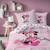 Parure de lit imprimée 100% coton, disney home minnie shopping Rose 1 - vertbaudet enfant 