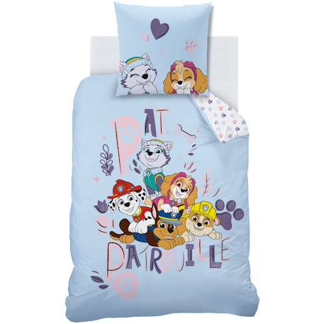 Parure de lit imprimée 100% coton, pat patrouille waf Bleu 3 - vertbaudet enfant 