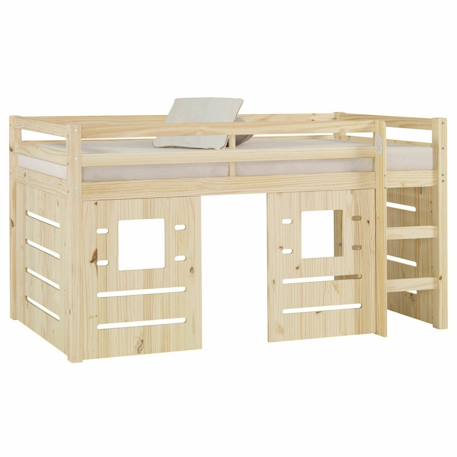 Lit mi-hauteur bois massif alma Bois 1 - vertbaudet enfant 