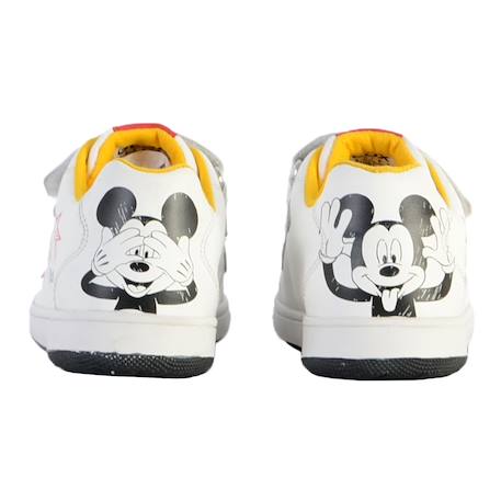 Baskets basses  à scratch Blanc   noir 4 - vertbaudet enfant 