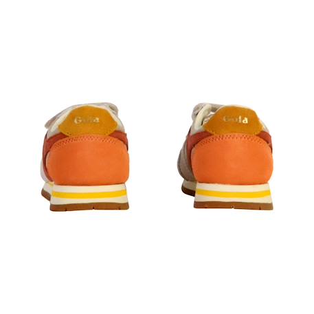 Baskets basses  à scratch Or orange soleil 4 - vertbaudet enfant 