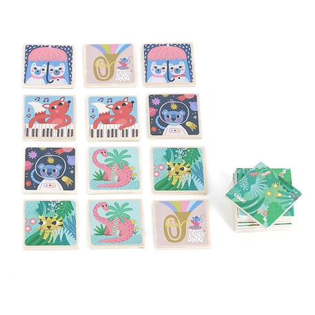 Jeu mémo imagier michelle carlslund Bleu 4 - vertbaudet enfant 