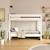 Lit superposé bois massif elora Blanc+Bois naturel 1 - vertbaudet enfant 
