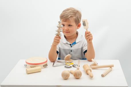 Set de 10 instruments de percussion Beige 3 - vertbaudet enfant 
