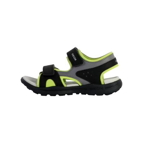 Sandales  à scratch Noir lime 1 - vertbaudet enfant 