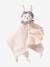 Doudou personnalisable en gaze de coton bio et tissu Liberty rose pâle 5 - vertbaudet enfant 