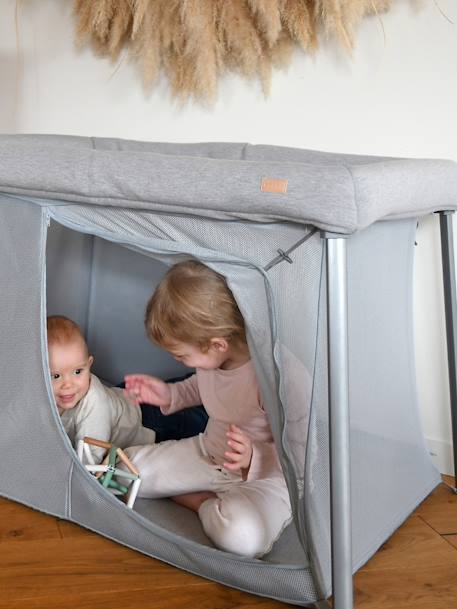 Lit parapluie 3 en 1 Eazy Sleep gris+sable 4 - vertbaudet enfant 