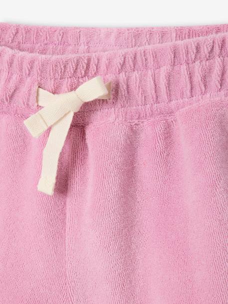 Ensemble T-shirt et short en éponge fille corail+lilas 12 - vertbaudet enfant 