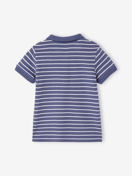 Lot de 2 polos garçons en maille piquée blanc 4 - vertbaudet enfant 