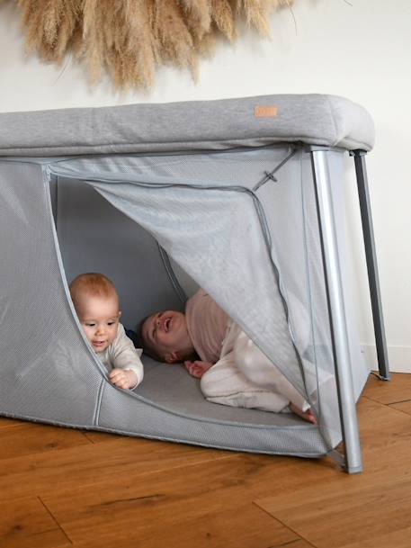 Lit parapluie 3 en 1 Eazy Sleep gris+sable 5 - vertbaudet enfant 