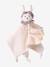 Doudou personnalisable en gaze de coton bio et tissu Liberty rose pâle 4 - vertbaudet enfant 
