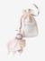 Doudou personnalisable en gaze de coton bio et tissu Liberty rose pâle 3 - vertbaudet enfant 