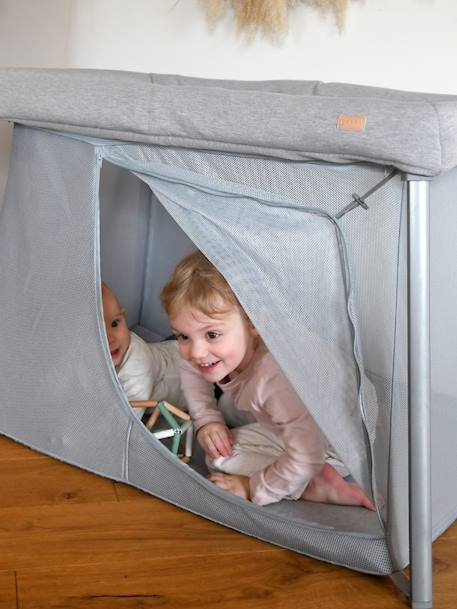 Lit parapluie 3 en 1 Eazy Sleep gris+sable 6 - vertbaudet enfant 