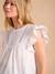 Blouse en voile de coton écru 4 - vertbaudet enfant 