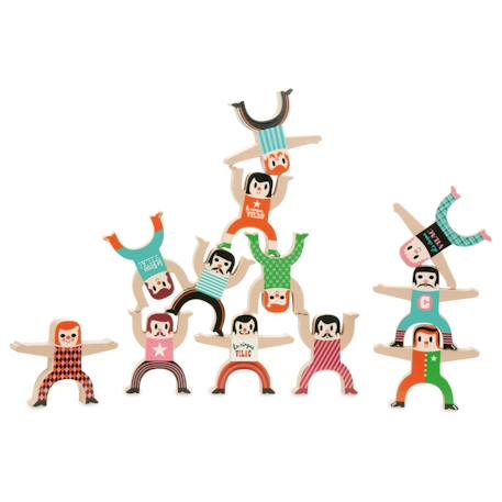 Les acrobates équilibristes Rouge 1 - vertbaudet enfant 