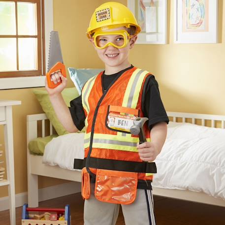 Déguisement de chef de chantier Orange 3 - vertbaudet enfant 
