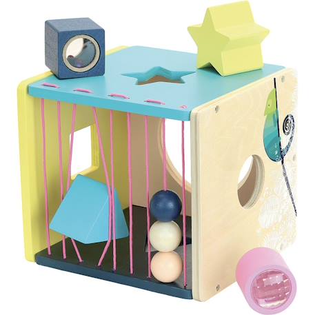 Boite à formes d'éveil sous la canopée Beige 1 - vertbaudet enfant 