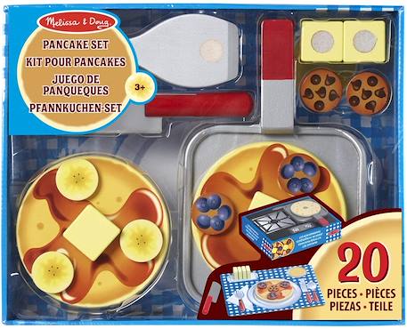 Kit pour pancakes en bois Gris 4 - vertbaudet enfant 